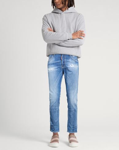 Man Jeans Blue Size 30 Cotton, Polyester, Elastane