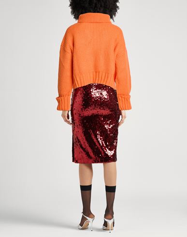 Woman Turtleneck Orange Size 4 Acrylic, Wool, Alpaca wool, Viscose, Polyester