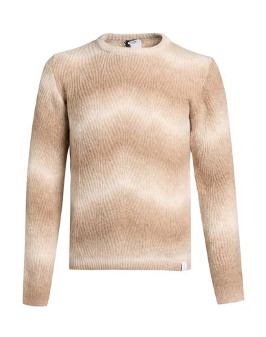 Man Sweater Sand Size XL Acrylic, Polyamide, Mohair wool, Wool, Elastane