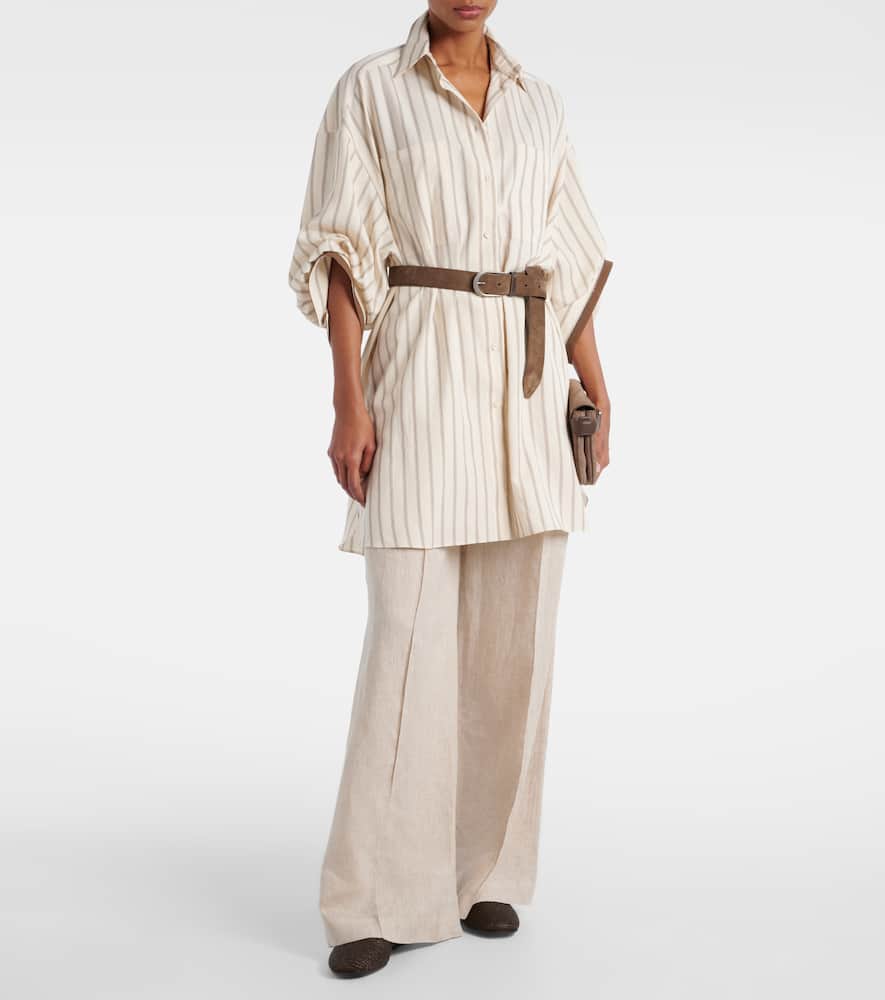 Silk-blend shirt