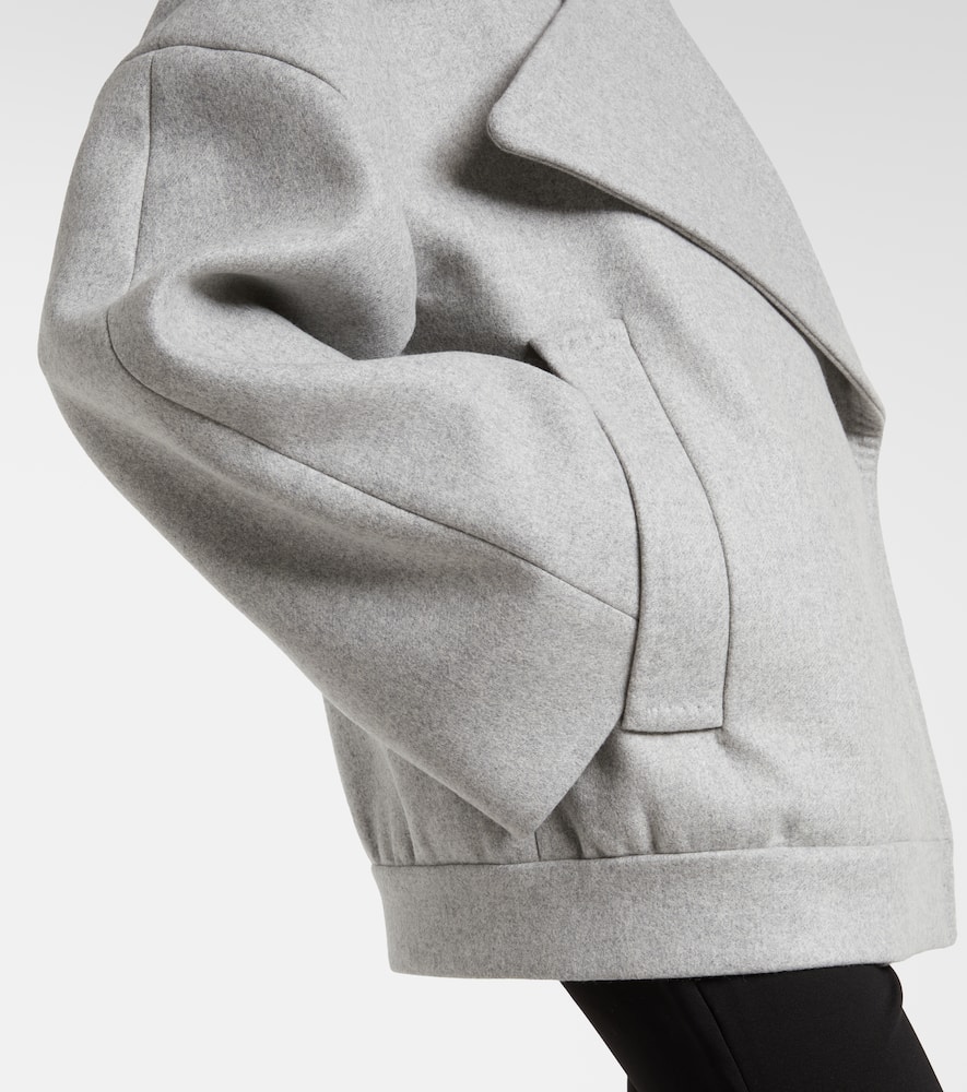 Oversized wool and cashmere peacoat