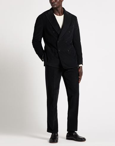 Man Suit Black Size 40 Cotton, Modal, Elastane