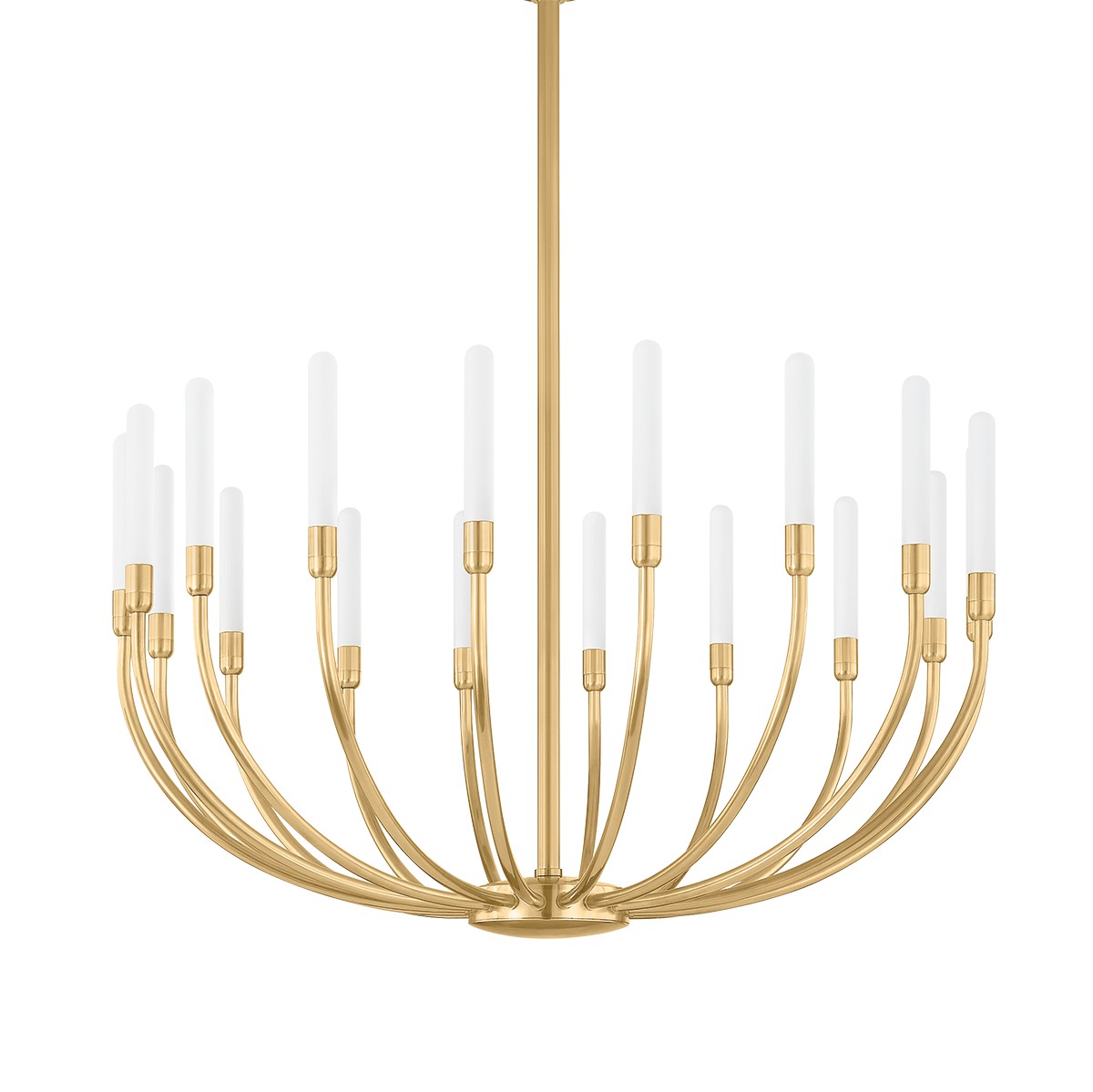 Vintage Brass LED Chandelier from the Amalthea Collection