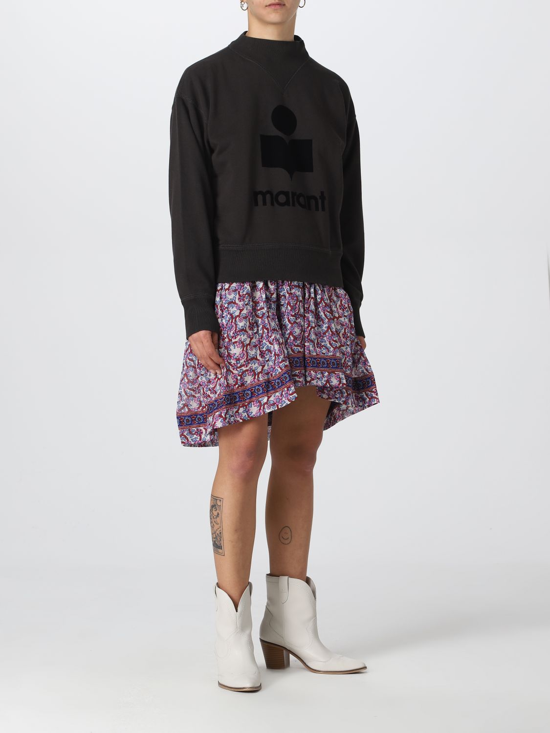 Sweatshirt Woman color Black