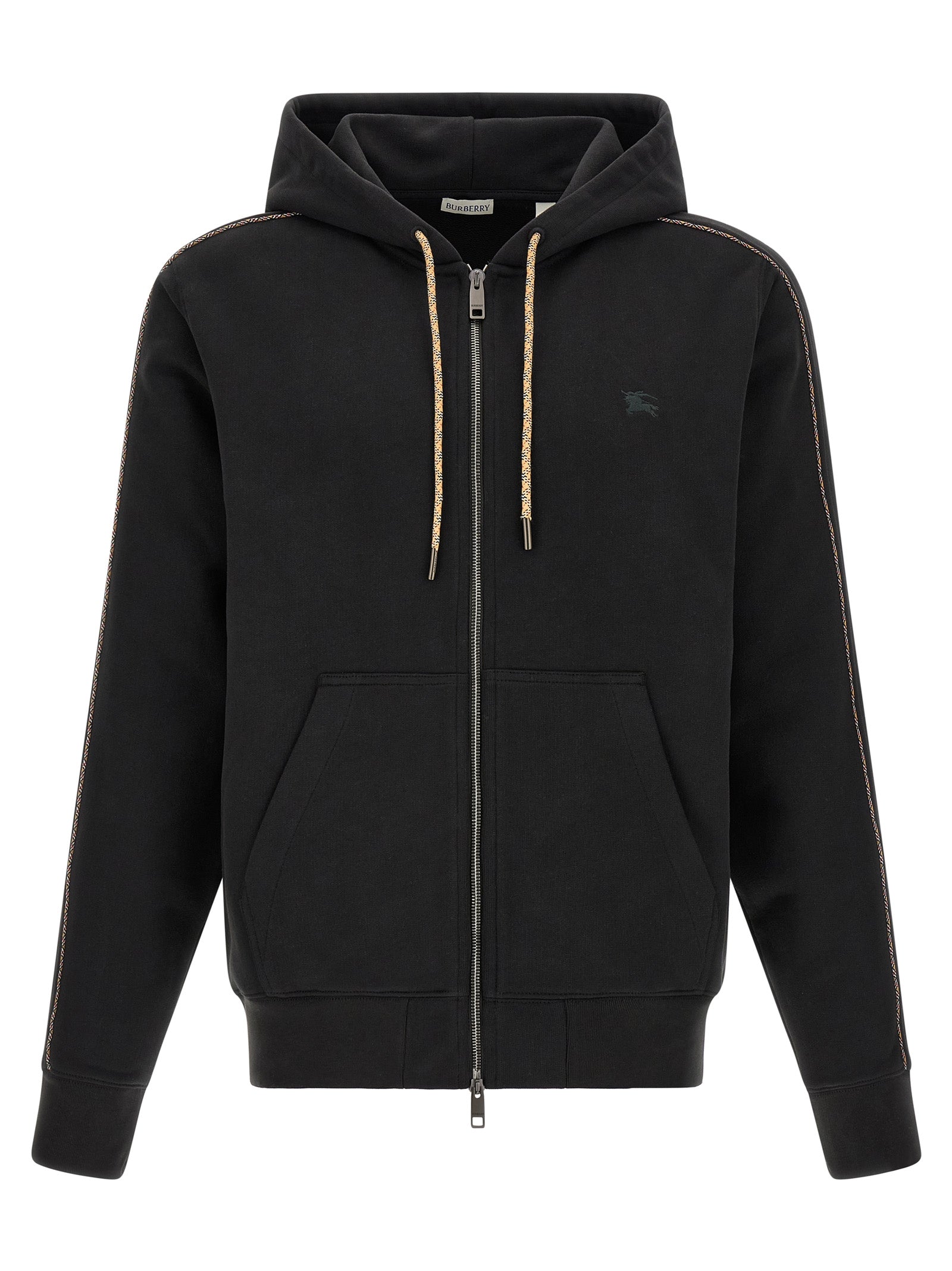 Check Hoodie — Black