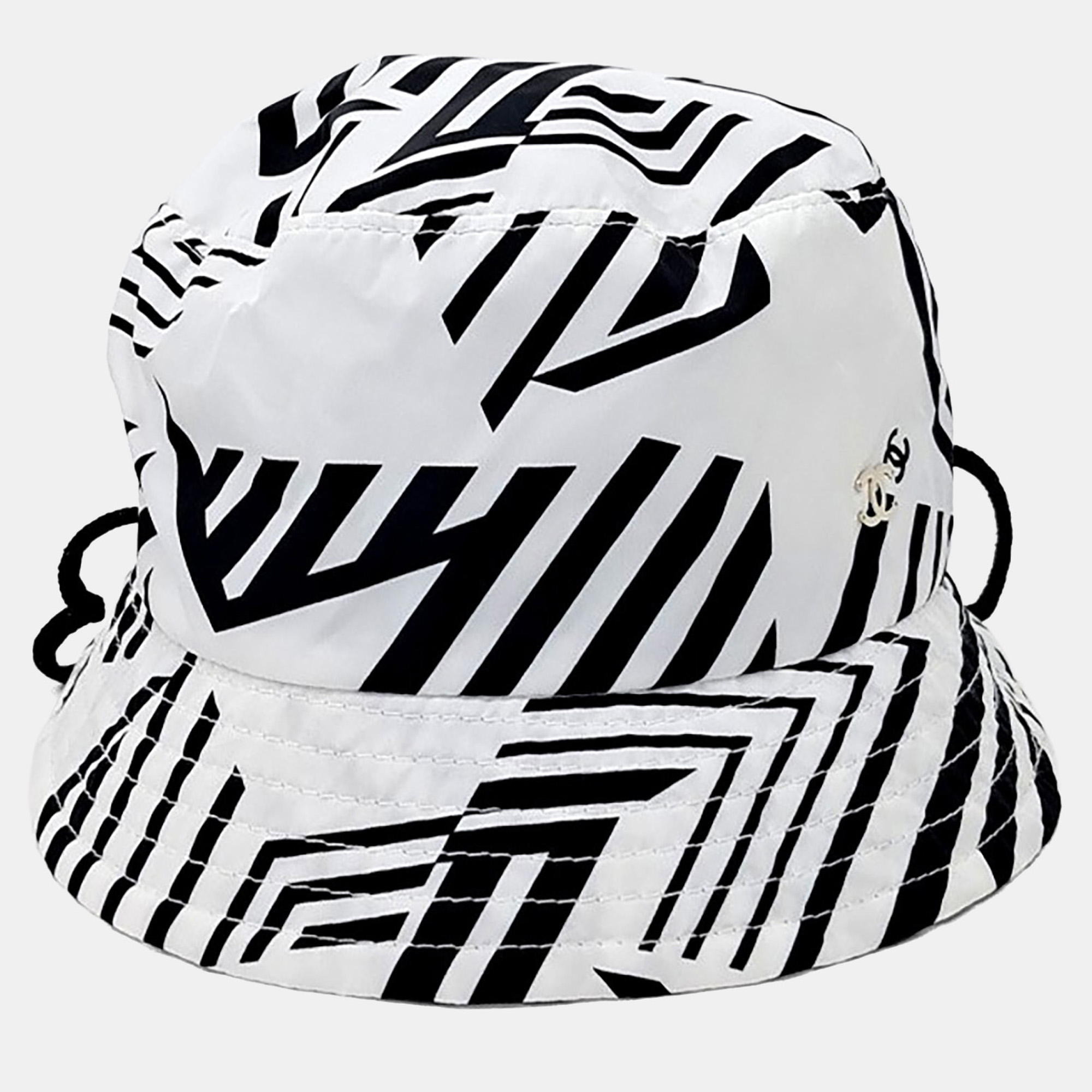 Chanel Black/White Bucket Hat