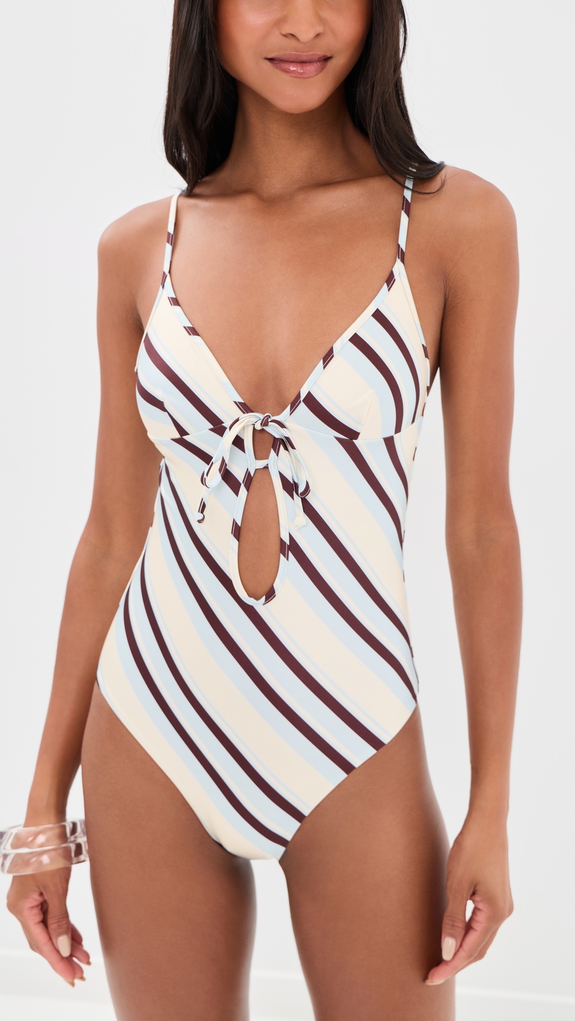 Soleil One-Piece Swim Suit Baby Blue