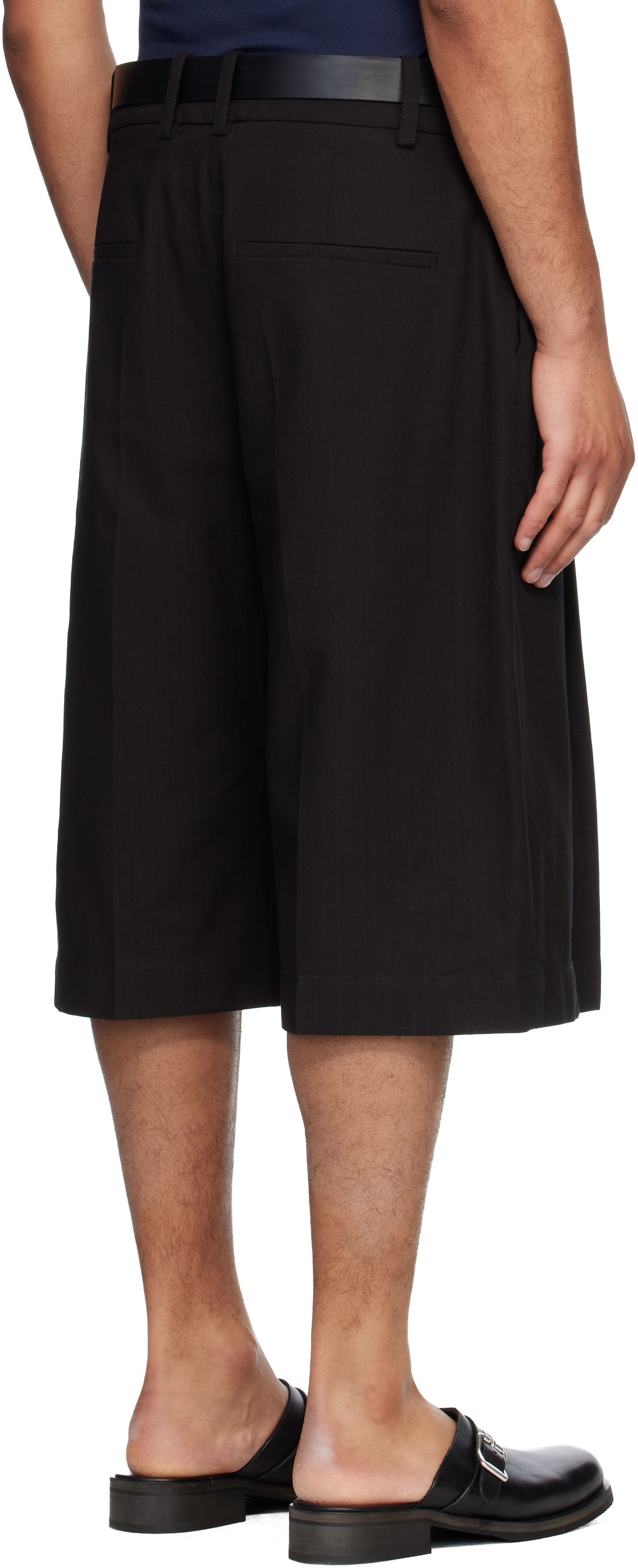 Black Fowld Shorts