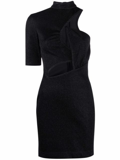 Cut-out asymmetric dress