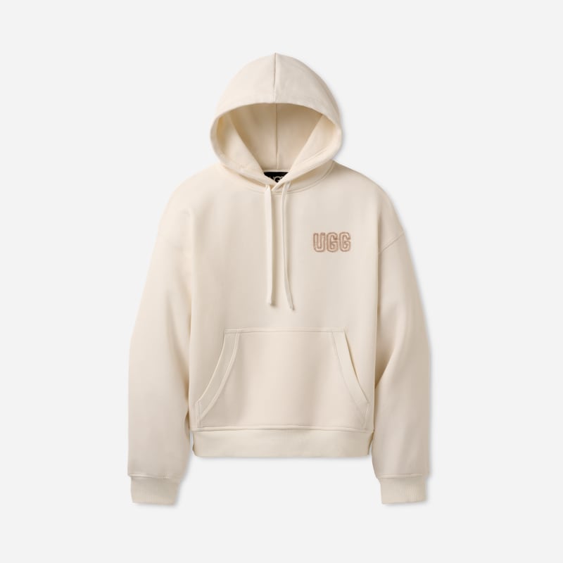 ® Women's ® Logo Hoodie Cotton Blend Tops in Nimbus