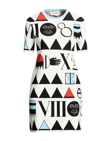 Woman Mini dress White Size M Viscose, Polyester