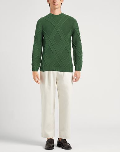 Alpha Studio Man Sweater Green Size 42 Wool, Alpaca wool, Polyamide