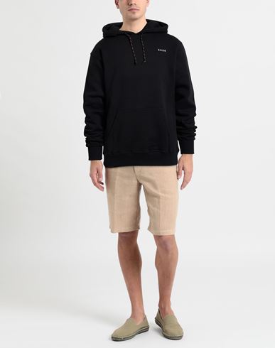 Man Sweatshirt Black Size M Cotton