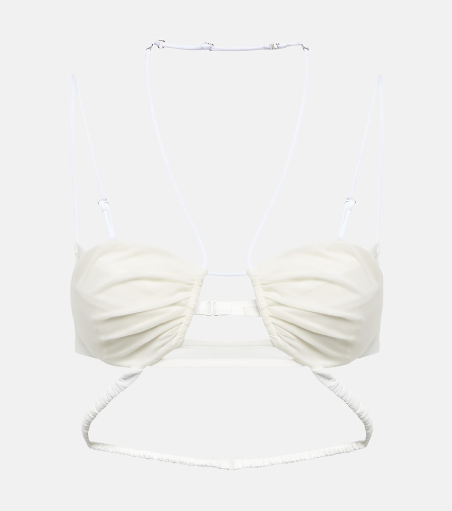 Bridal chiffon bra