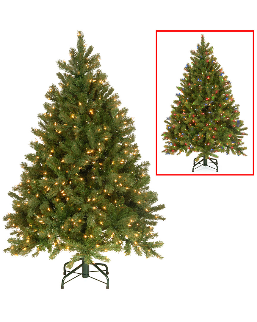 National Tree Company 4.5ft Feel-Real Downswept Douglas Fir Tree with Lights