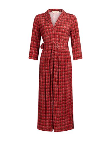 Woman Midi dress Red Size 4 Viscose, Elastane