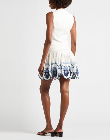 X Andrea Wild Woman Mini skirt White Size S Linen
