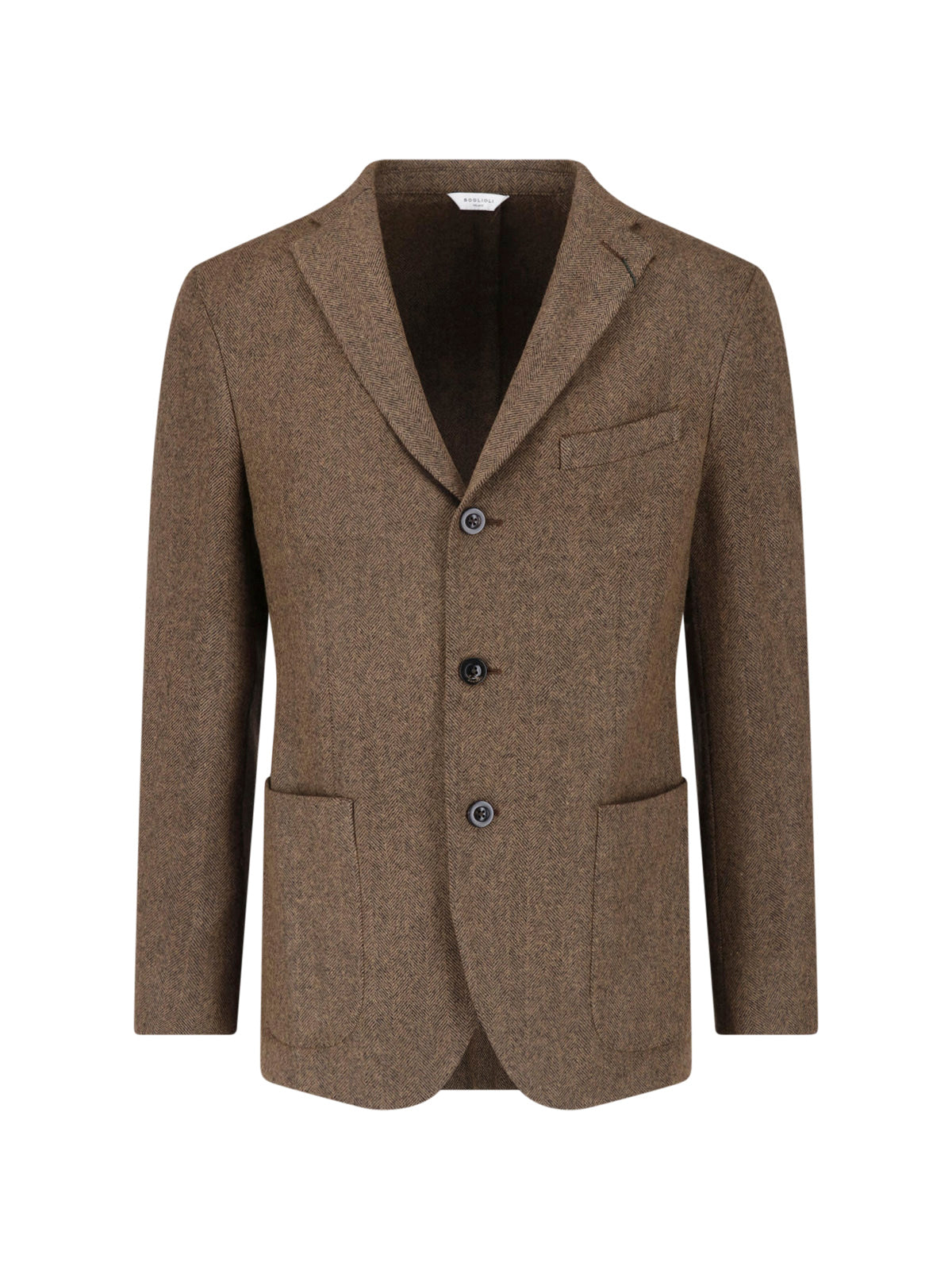 Herringbone Wool Blend Blazer