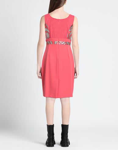 Camilla Milano Woman Midi dress Coral Size 12 Polyester, Elastane, Polyamide