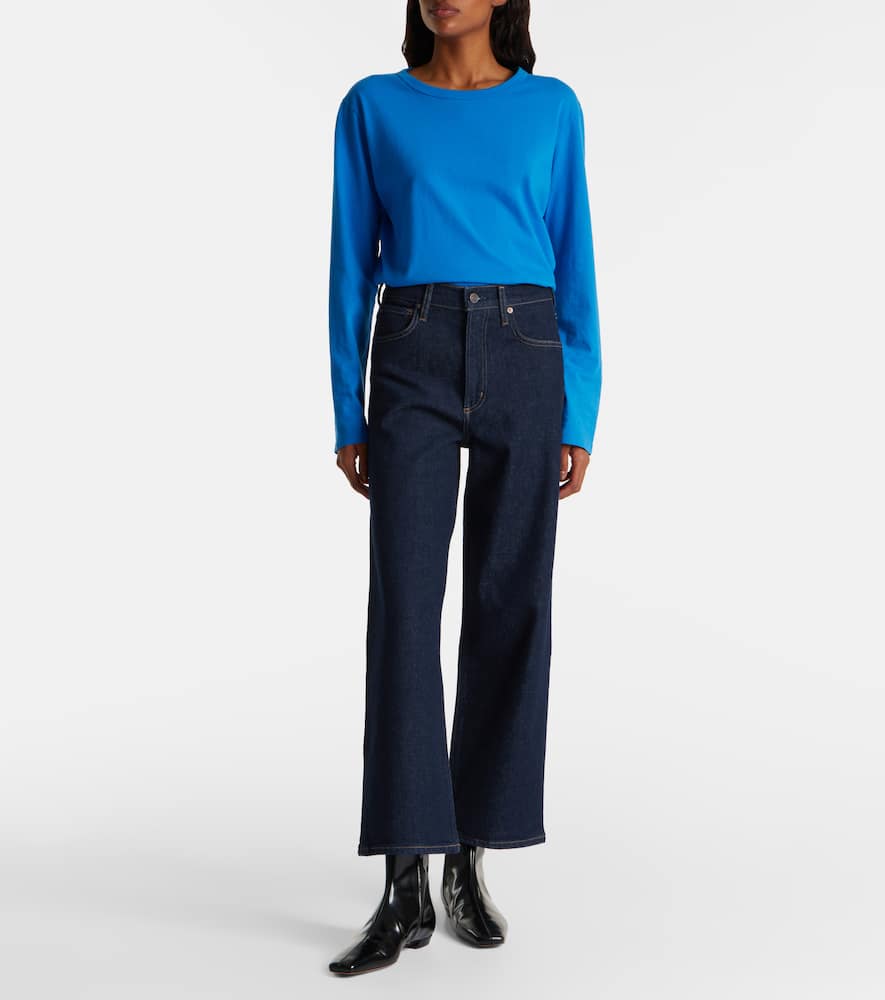 Ren high-rise wide-leg jeans