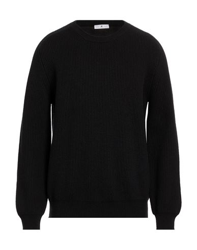 Man Sweater Black Size 42 Virgin Wool, Cashmere