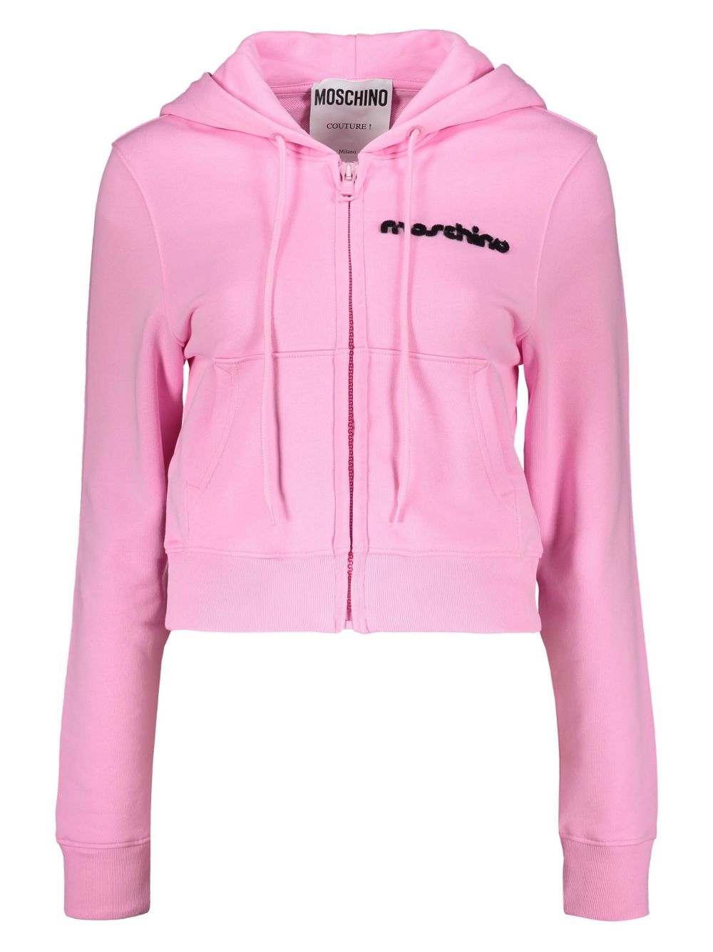 Moschino cotton zip-up hoodie - Pink