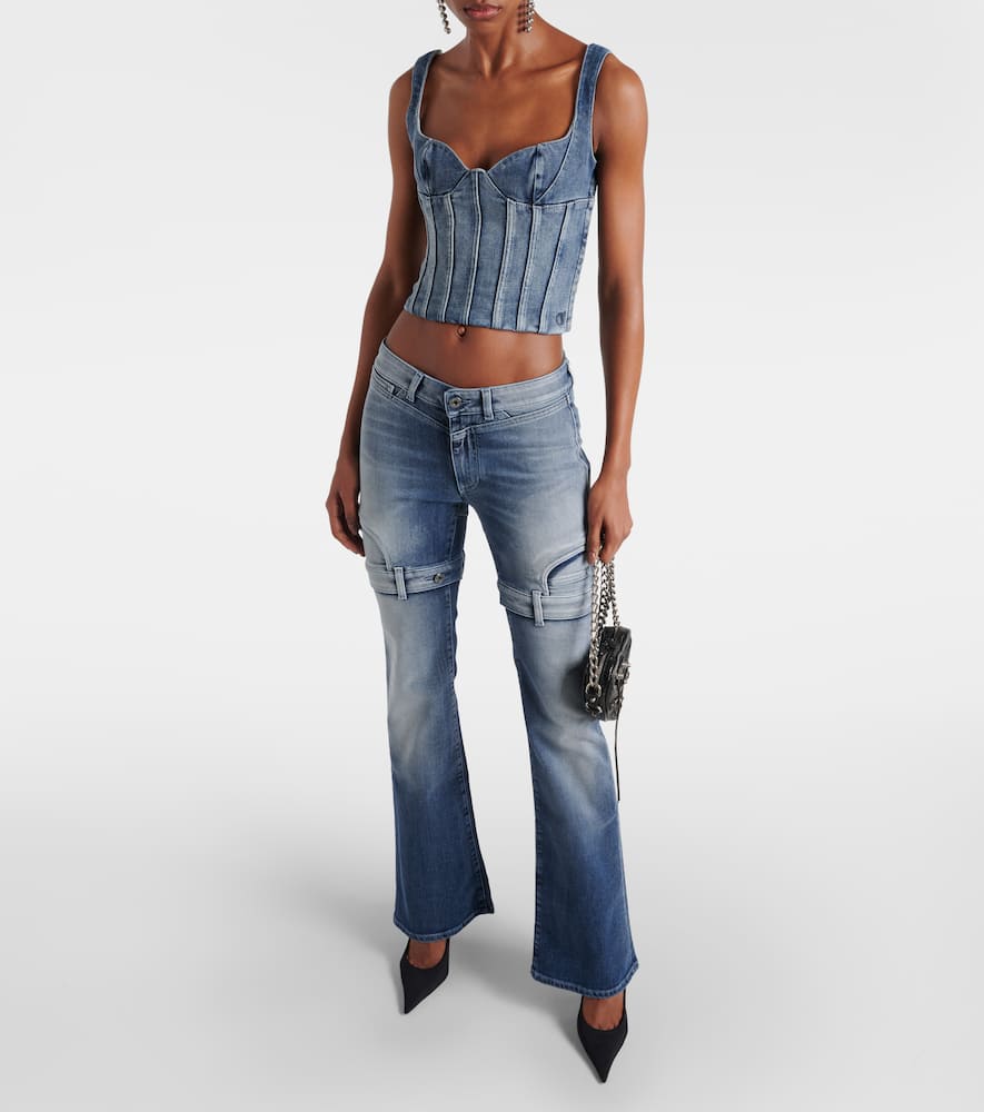 Denim bustier