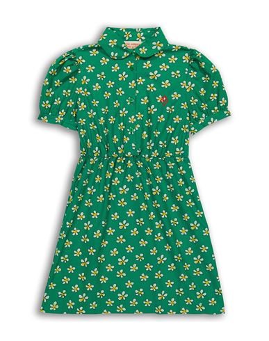 Kid Girl Kids' dress Green Size 10 Tencel, Cotton