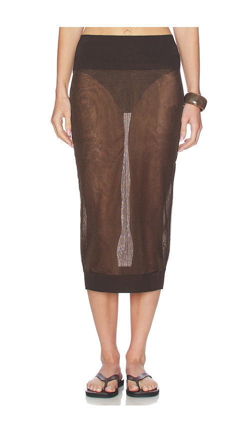 HERSKIND Buster Skirt in Chocolate. M. Also in L