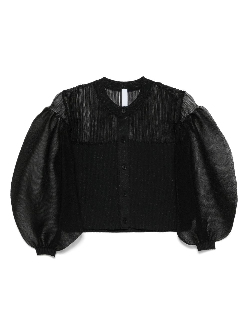 CFCL Fluted Lucent cardigan - Black