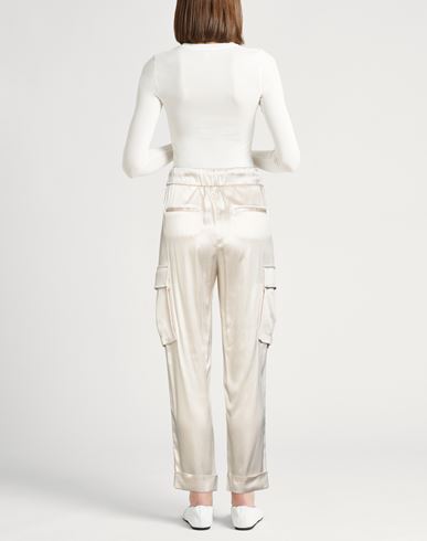 Woman Pants Ivory Size 4 Viscose, Acetate, Elastane