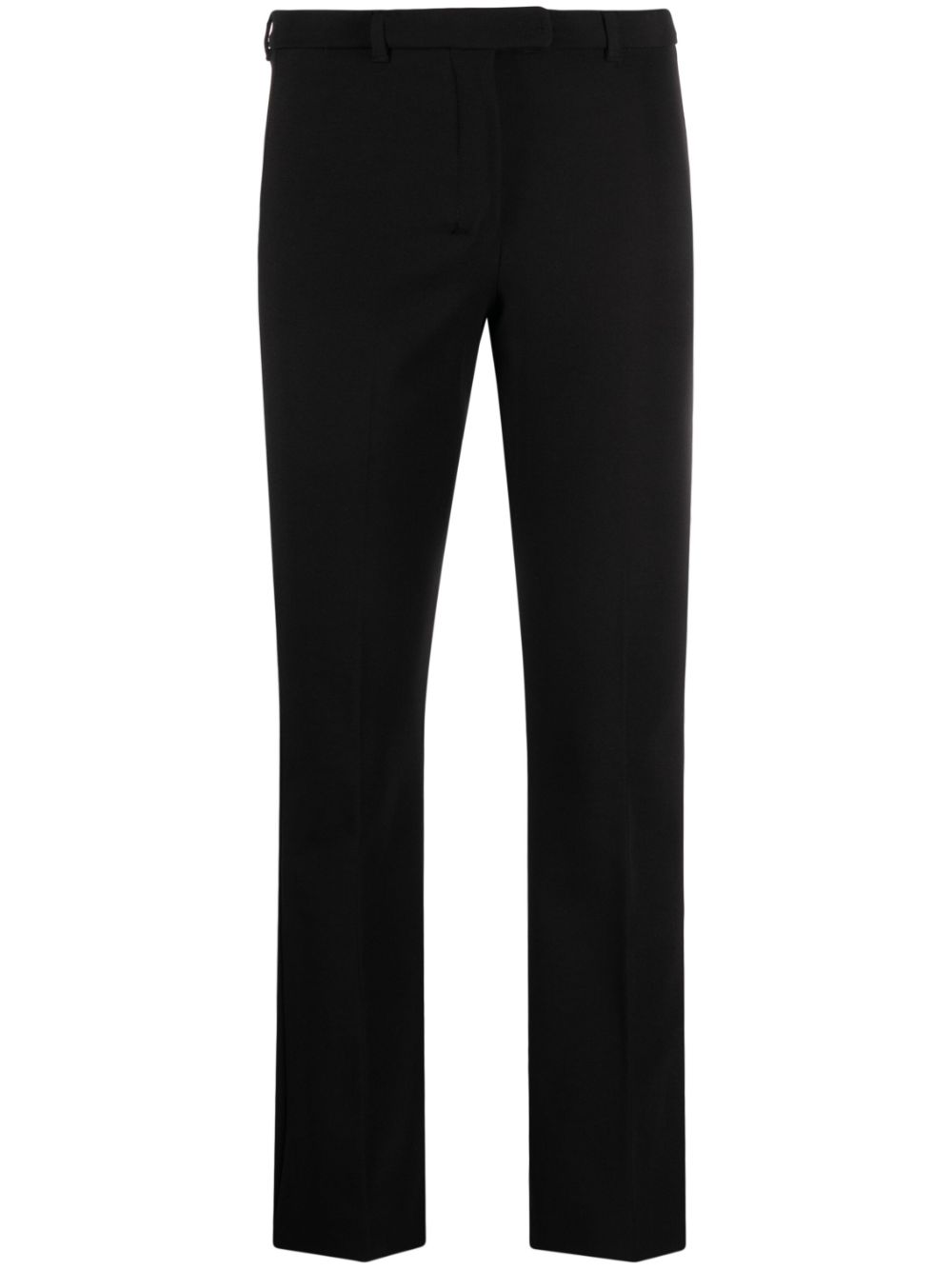 Cropped cotton-blend trousers - Neutrals