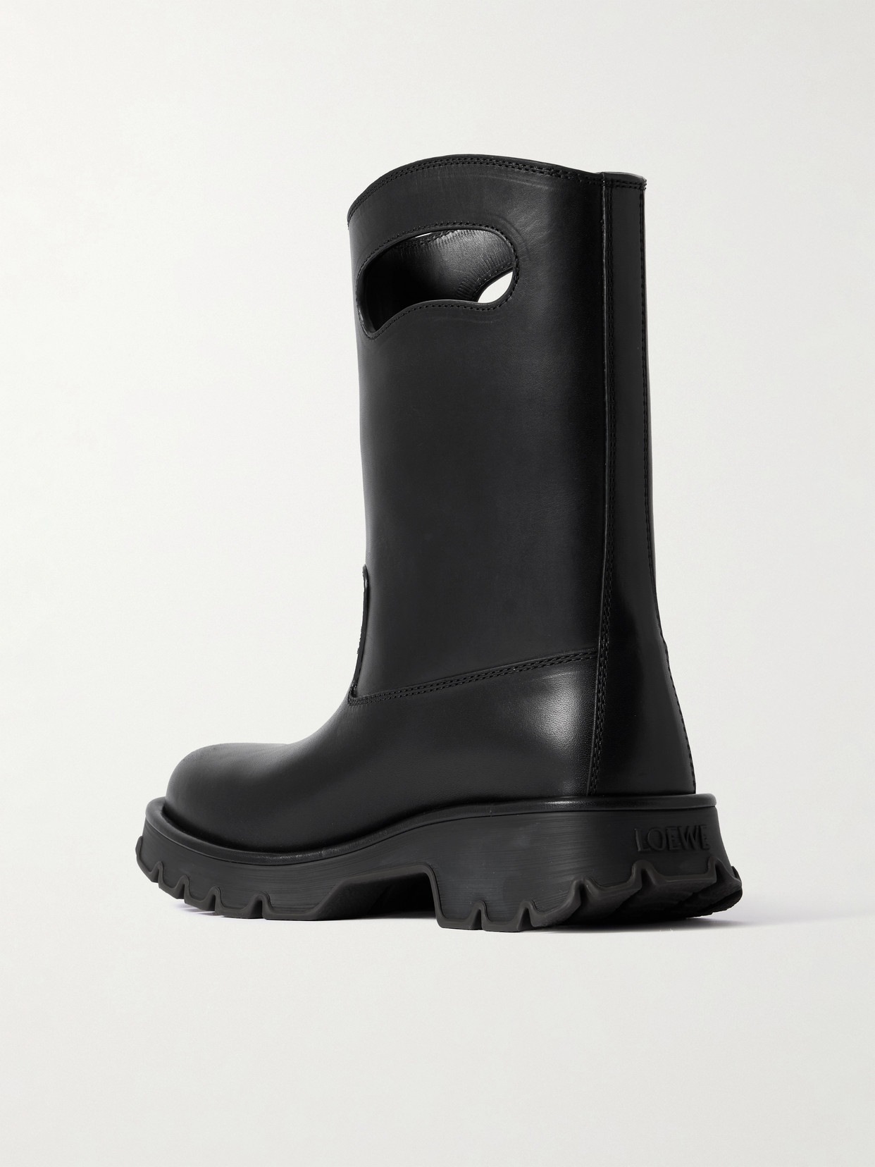 Bobby Leather Ankle Boots - Black