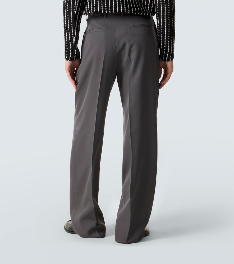 Wool wide-leg pants