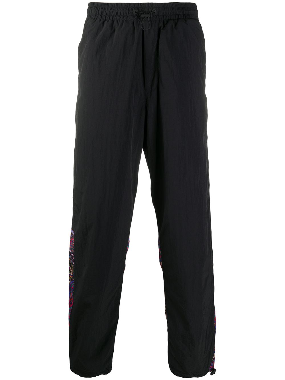 Logo print track pants - Black