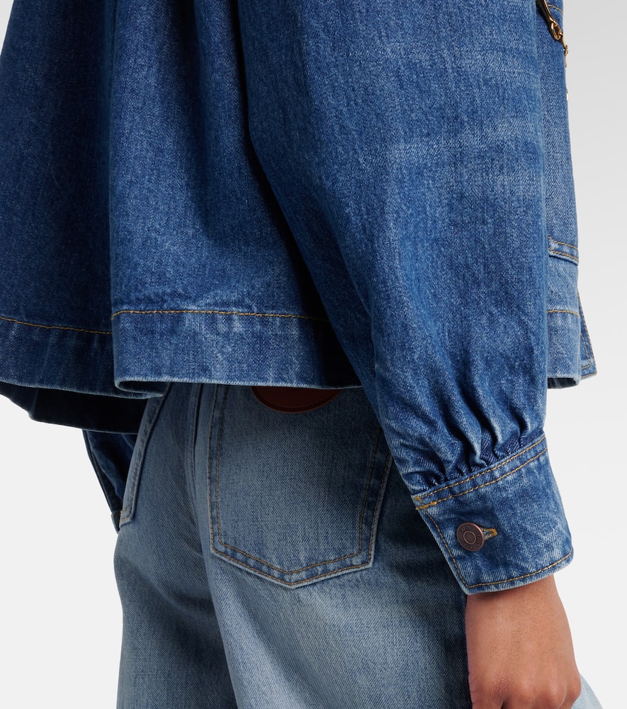 Chloé Verzierte Jeansjacke
