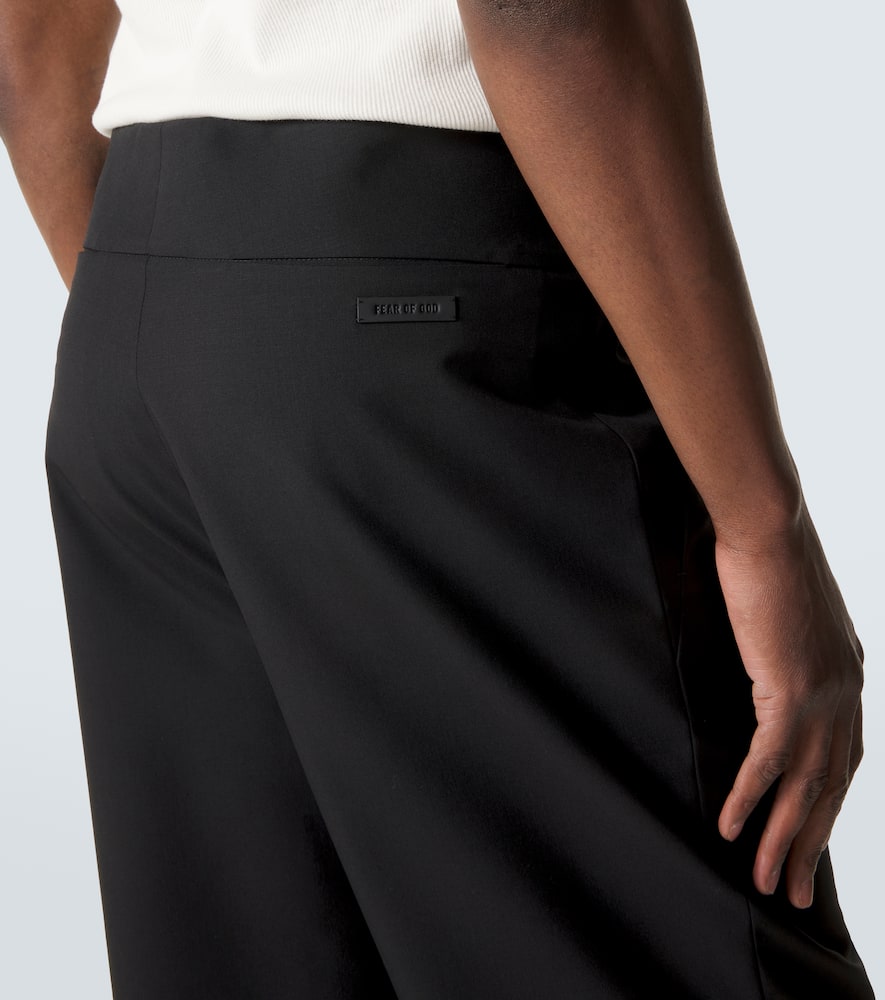 Virgin wool straight pants