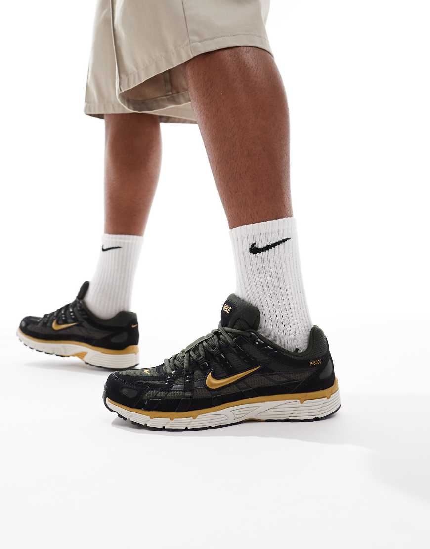 P-6000 sneakers in black & brown