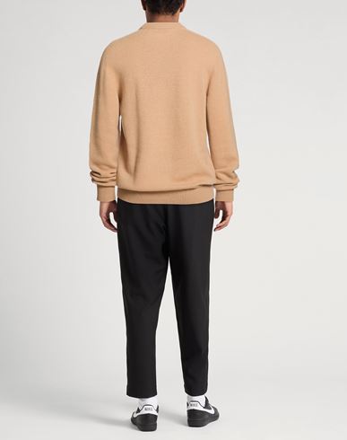 Man Sweater Camel Size 44 Merino Wool, Cashmere