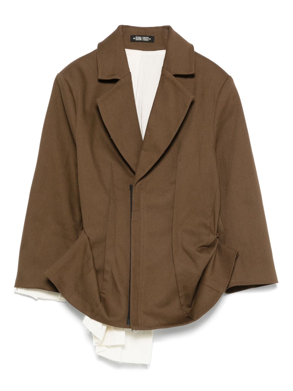 Elena Velez double-breasted jacket - Green