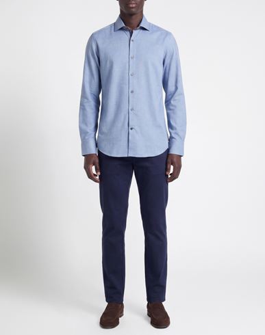Washed Man Shirt Blue Size 15 ¾ Cotton