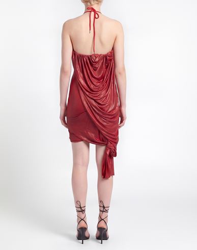 Woman Mini dress Tomato red Size M Viscose