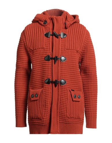 Man Coat Rust Size L Wool, Polyamide
