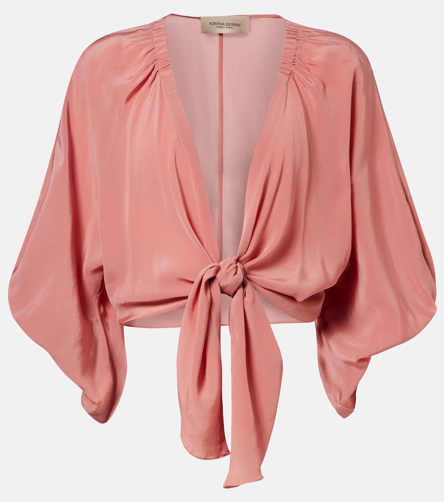 Solid Front gathered crop top