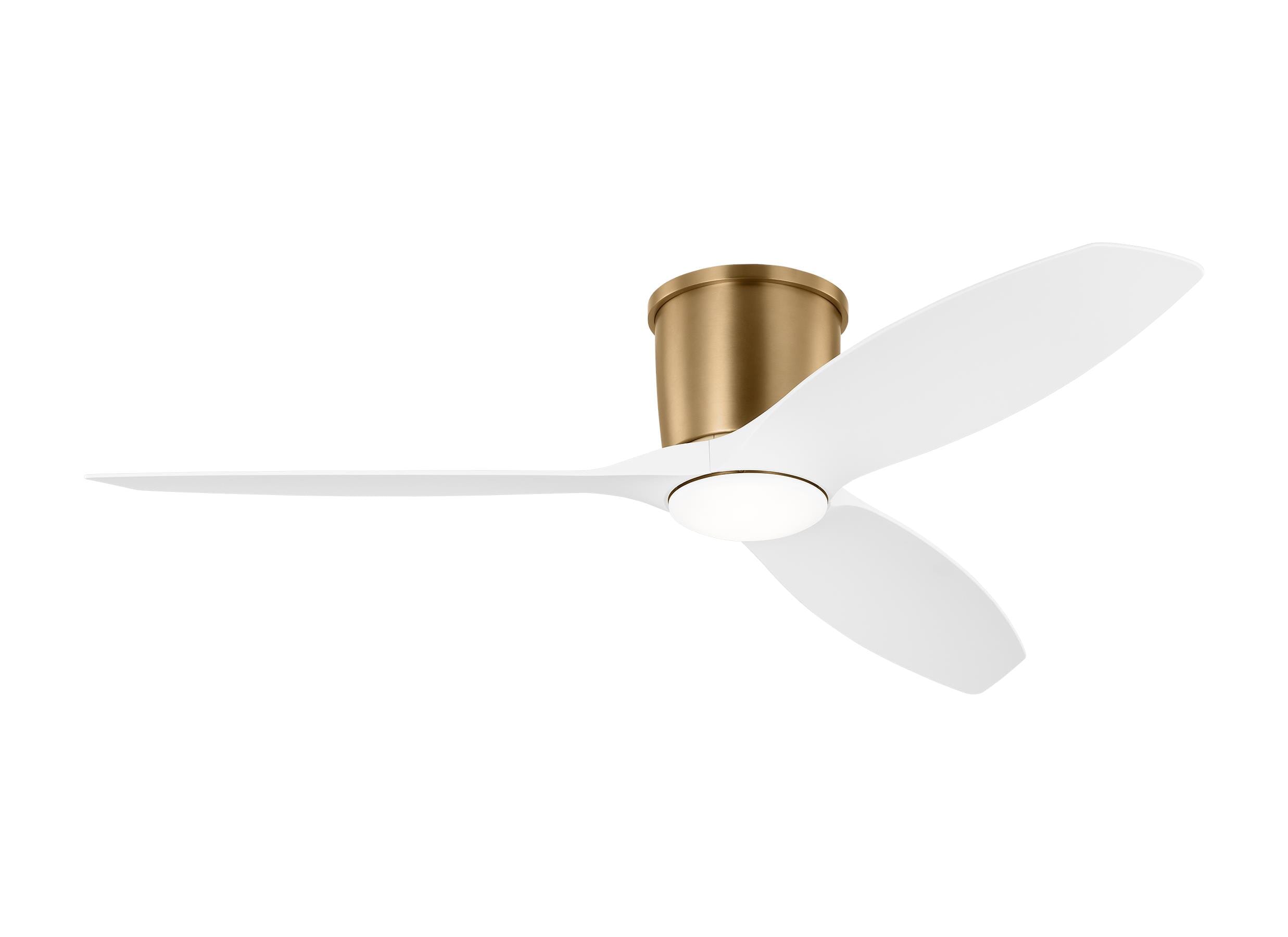 Satin Brass 52" Ceiling Fan from the Titus Collection