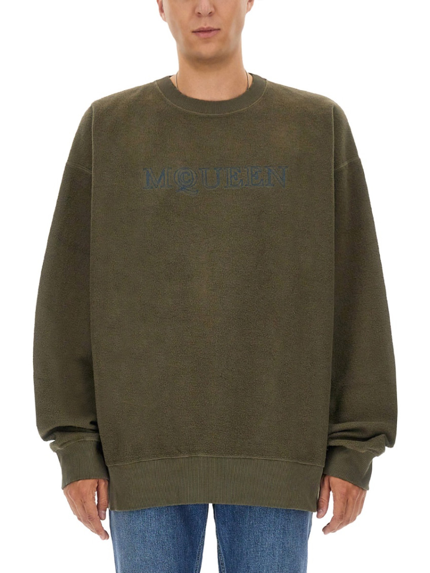 Dark Green Logo Sweatshirts