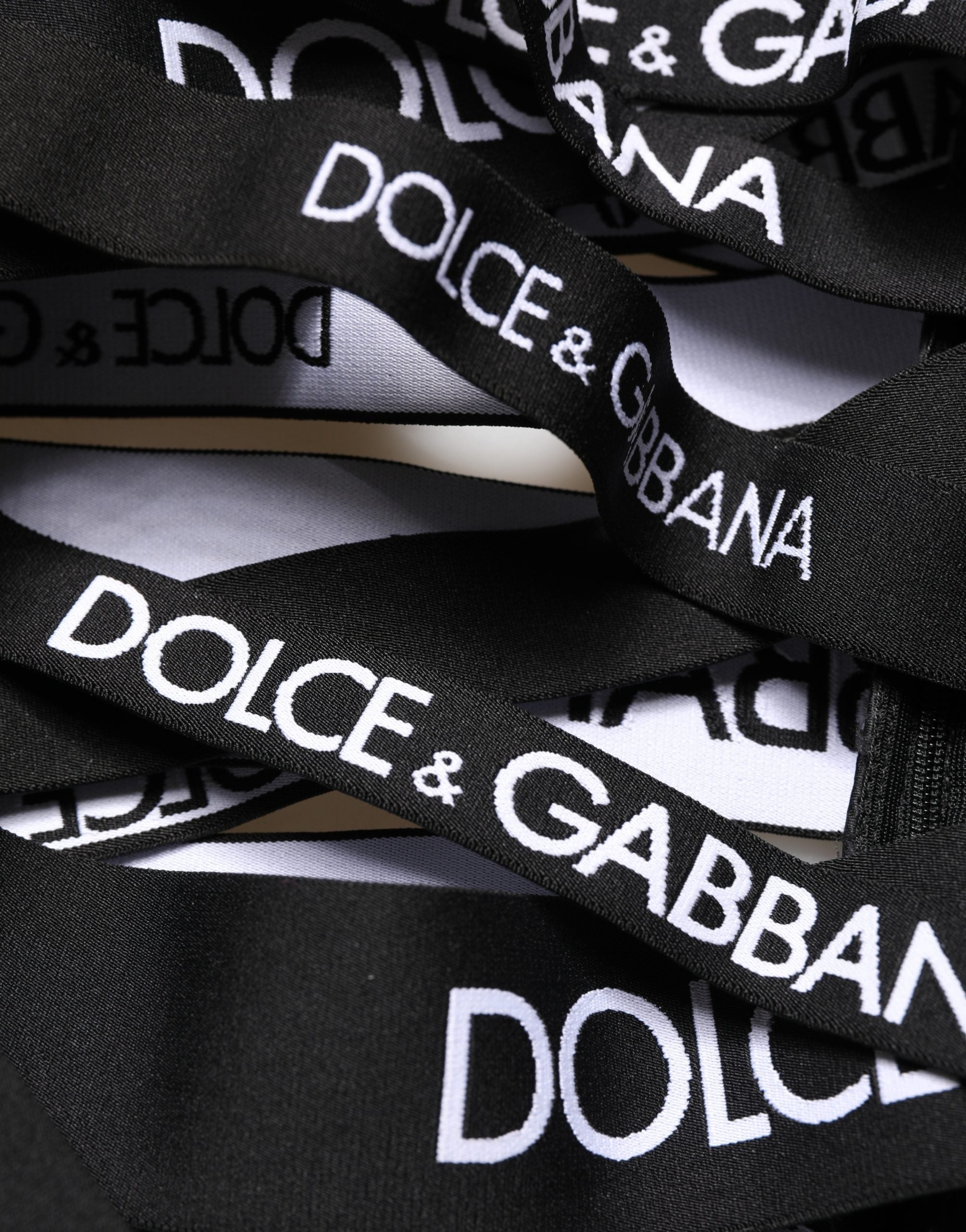 Logo-Tape Skinny High-Waist Trousers — Black