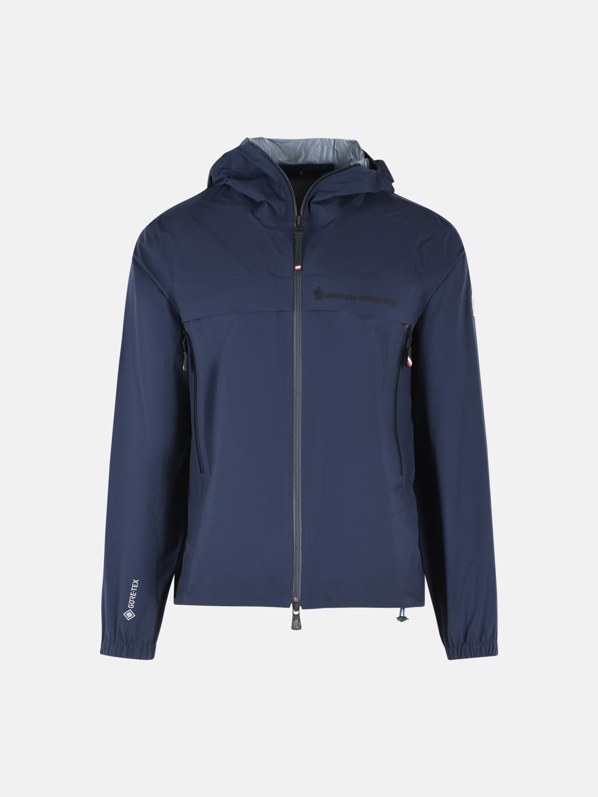 'Shipton' Navy Blue 'Gore-Tex' Foldable Shell Jacket