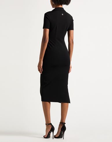 Woman Midi dress Black Size 4 Viscose, Polyamide, Elastane