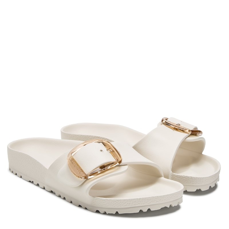 Women's Madrid Essentials Big Buckle Footbed Sandals (Eggshell)